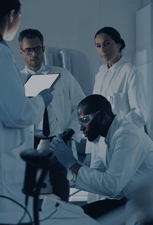 Illustrative image: scientists working in a laboratory